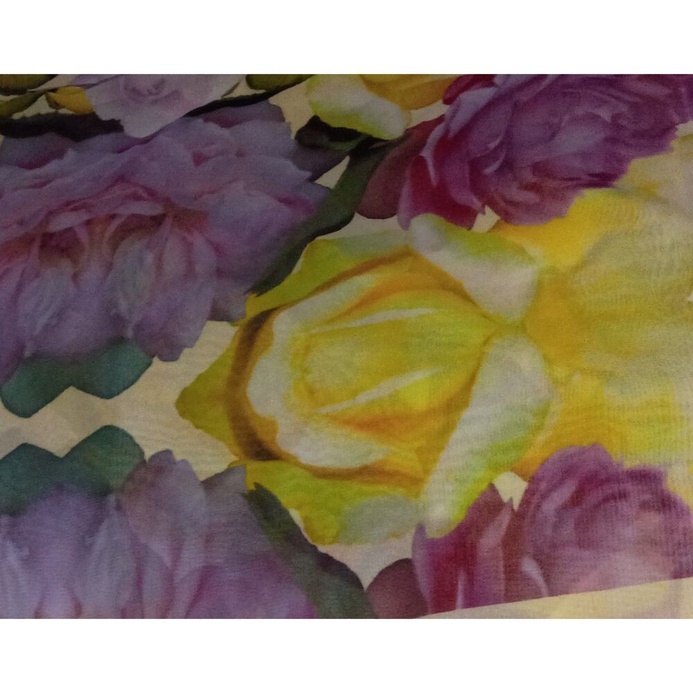 Joan River vintage floral scarf - Picture 4 of 5